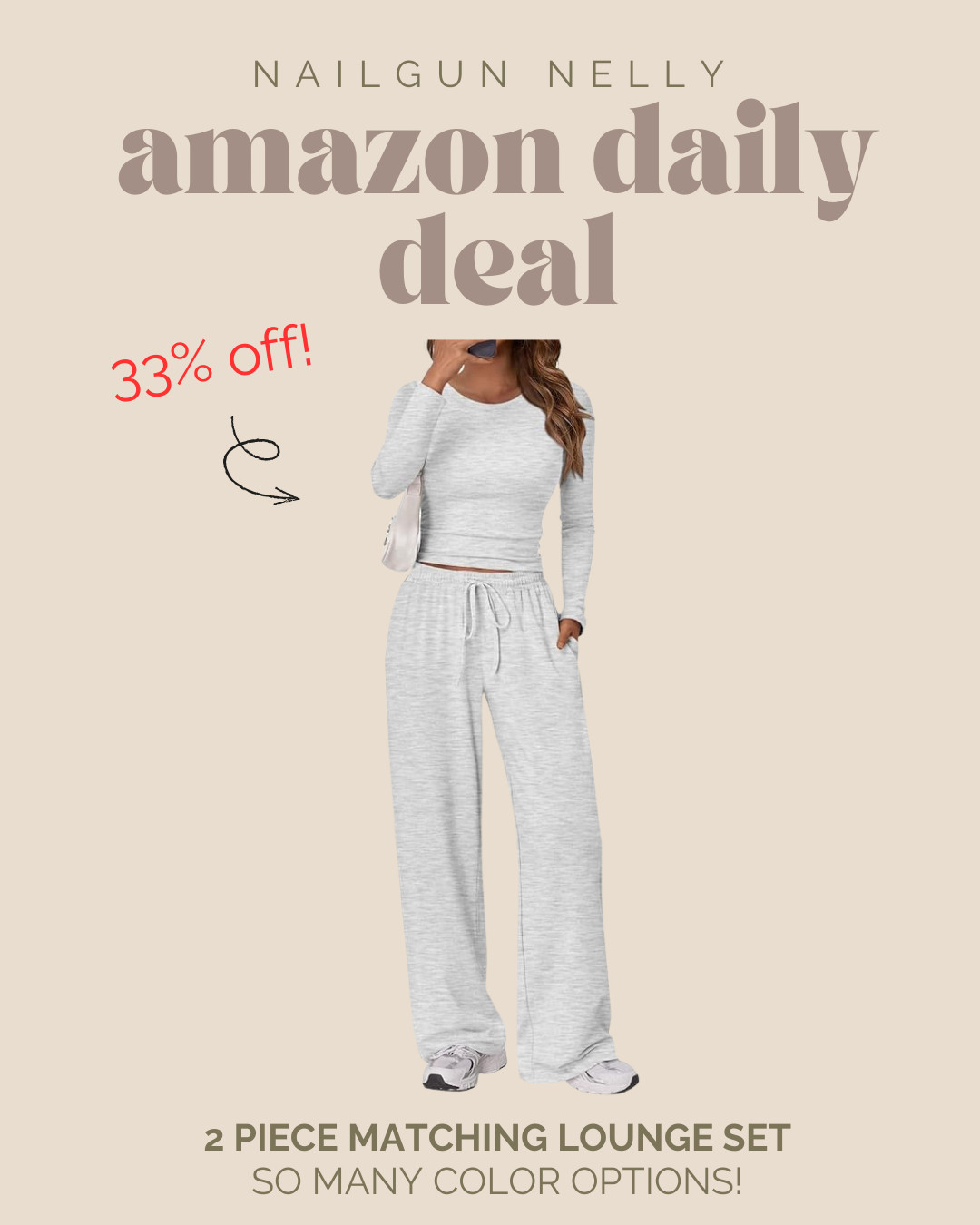 Amazon Daily Deal! - 2 Piece Matching Lounge Set 

 #LTKActive #LTKSaleAlert #LTKTravel