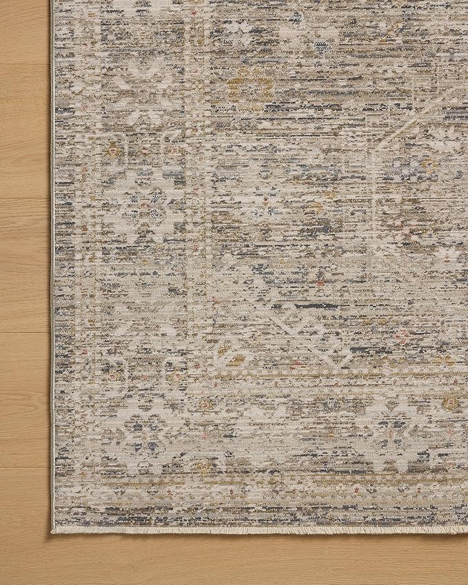 Loloi Chris Loves Julia Ida Collection IDA-01 Taupe/Multi 6'-3" x 9'-4", .19" Pile Height, Area R... | Amazon (US)