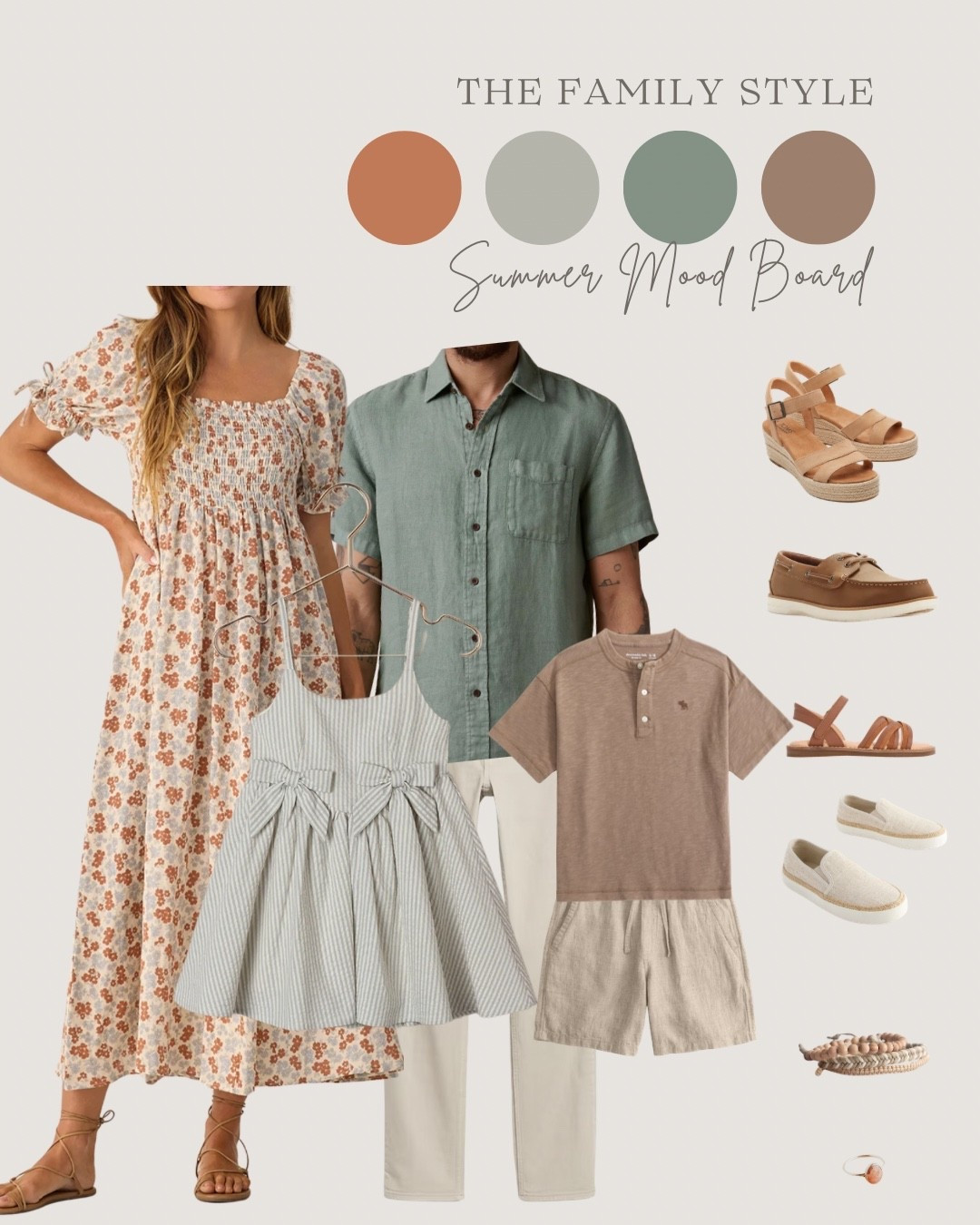 Stripes florals and linens for summer 🤎