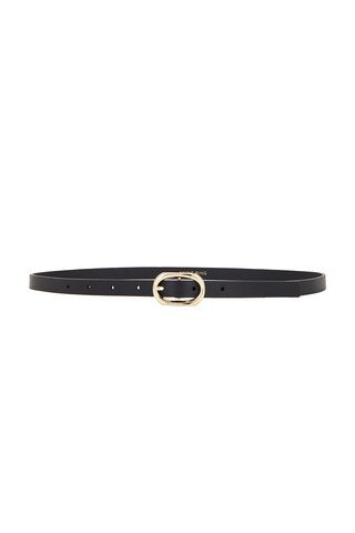 ANINE BING Mini Signature Link Belt in Black from Revolve.com | Revolve Clothing (Global)
