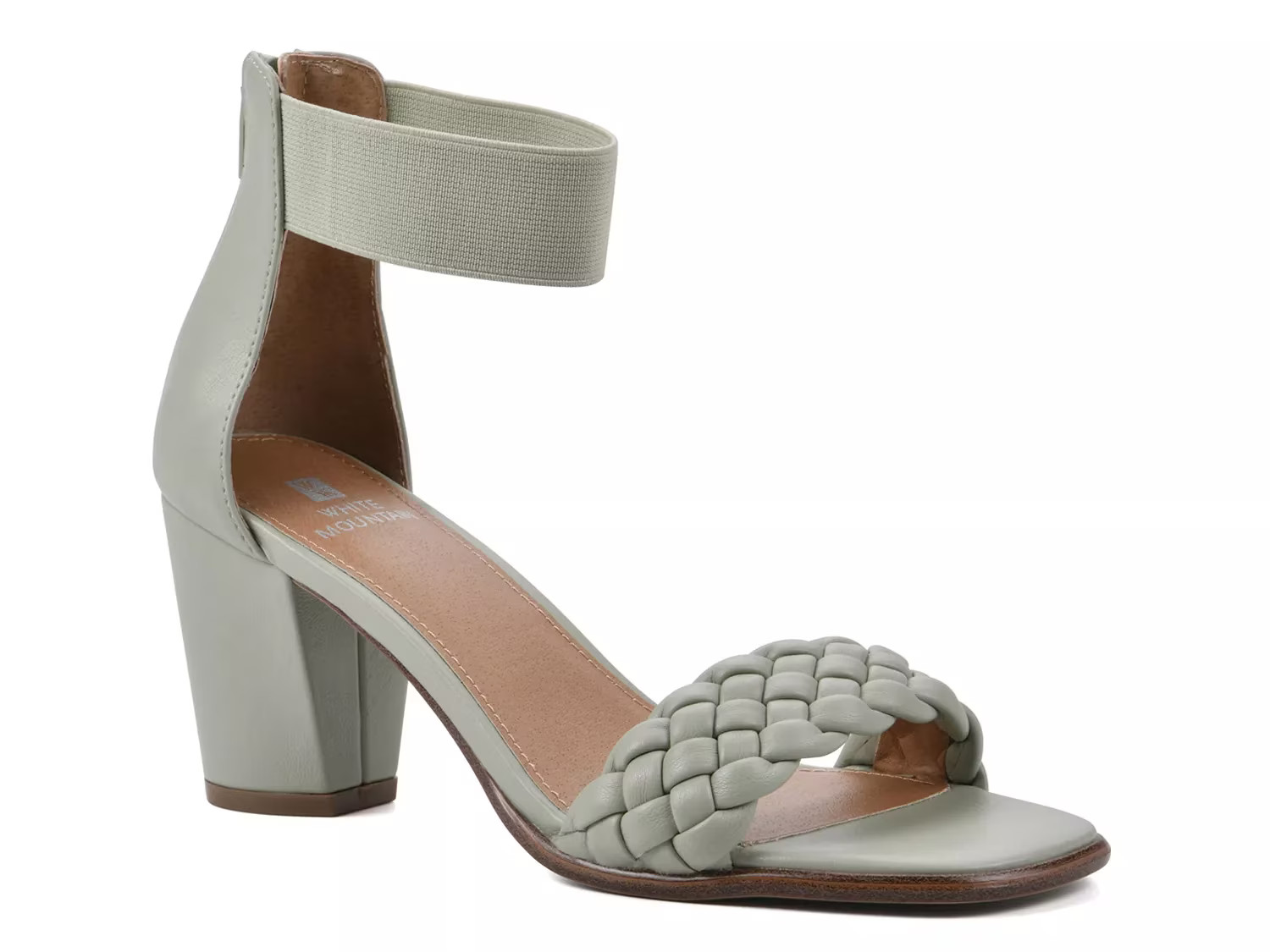 White Mountain Backer Sandal | Women's | Dark Green | Size 11 | Heels | Sandals | Ankle Strap | Bloc | DSW