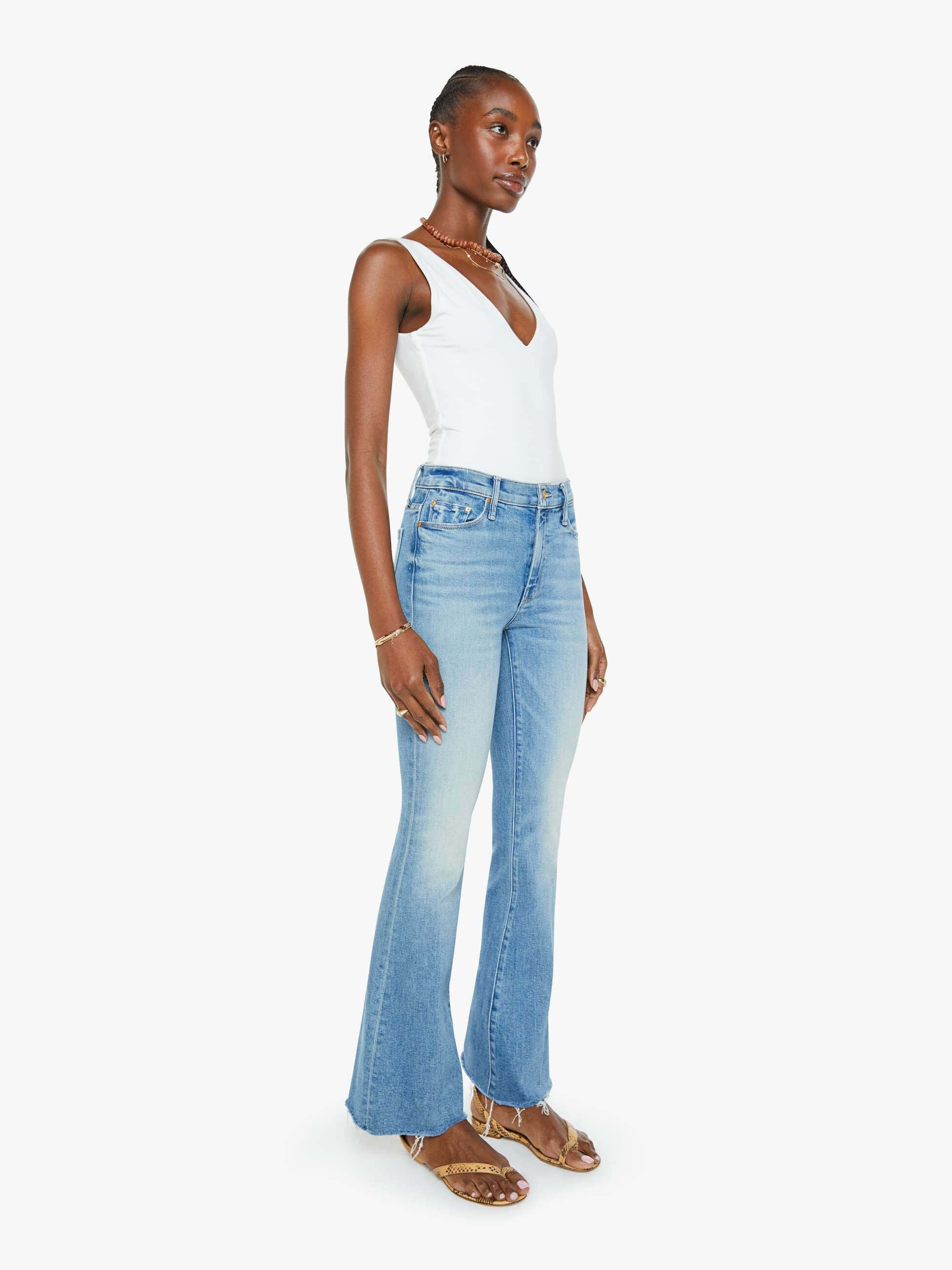 The Weekender Fray - Glow Up | Mother Denim