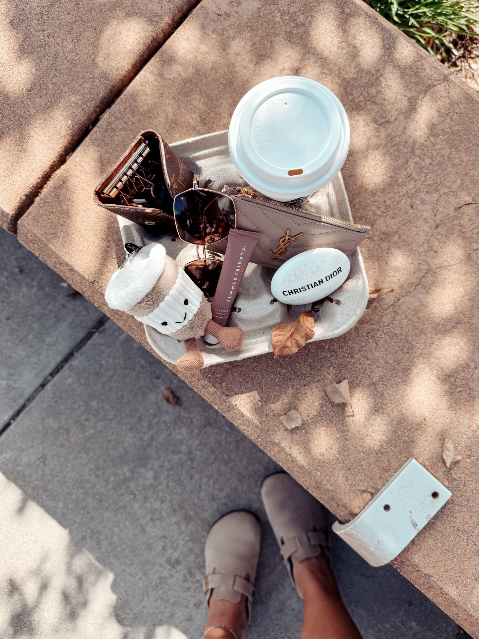 { coffee run ❥

Birkenstock Boston Clogs . Summer Fridays Lip Butter . YSL Card Holder . 
Cozy Fall Aesthetic} 

#LTKSaleAlert #LTKShoeCrush #LTKBeauty