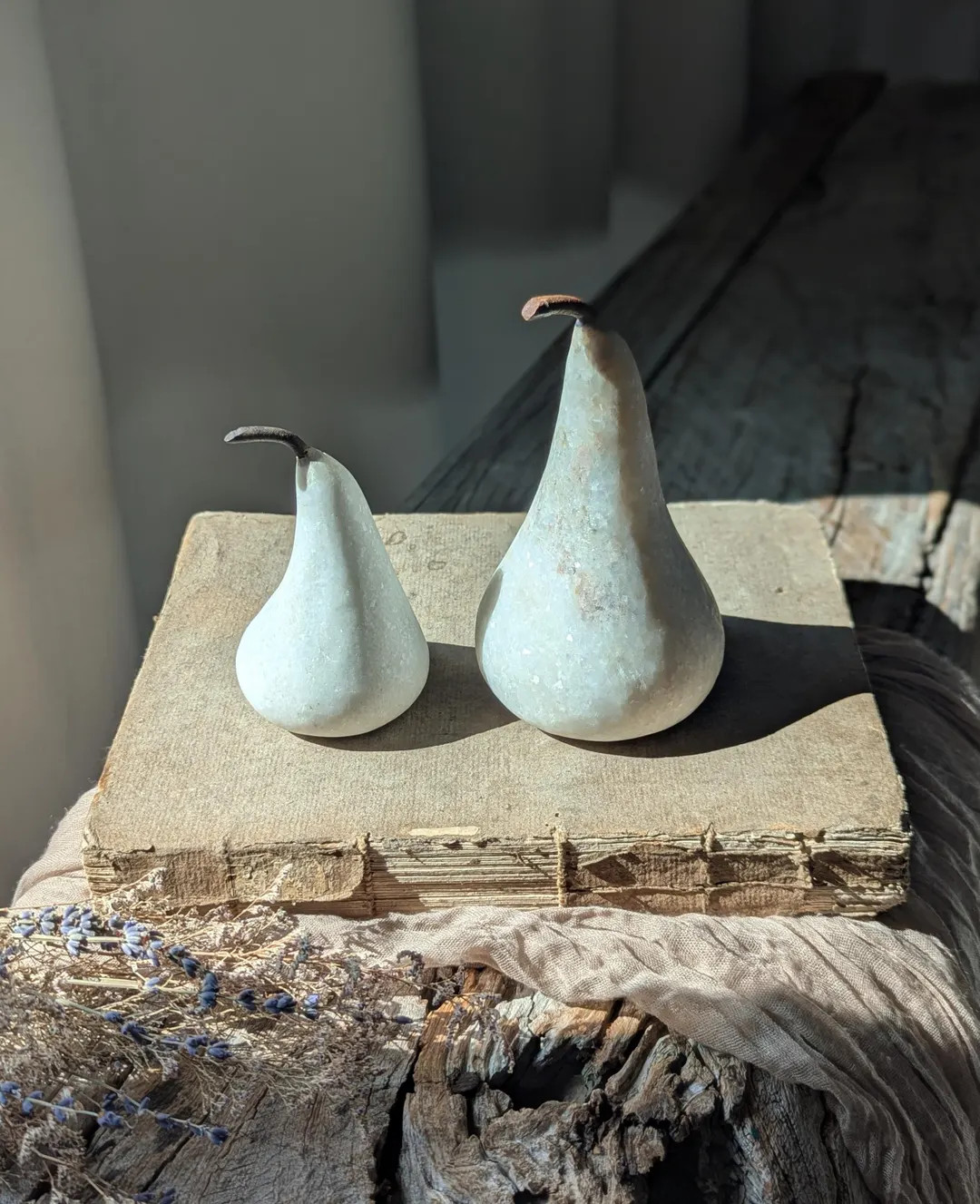 Set of 2 Vintage Marble Pears - Etsy | Etsy (US)