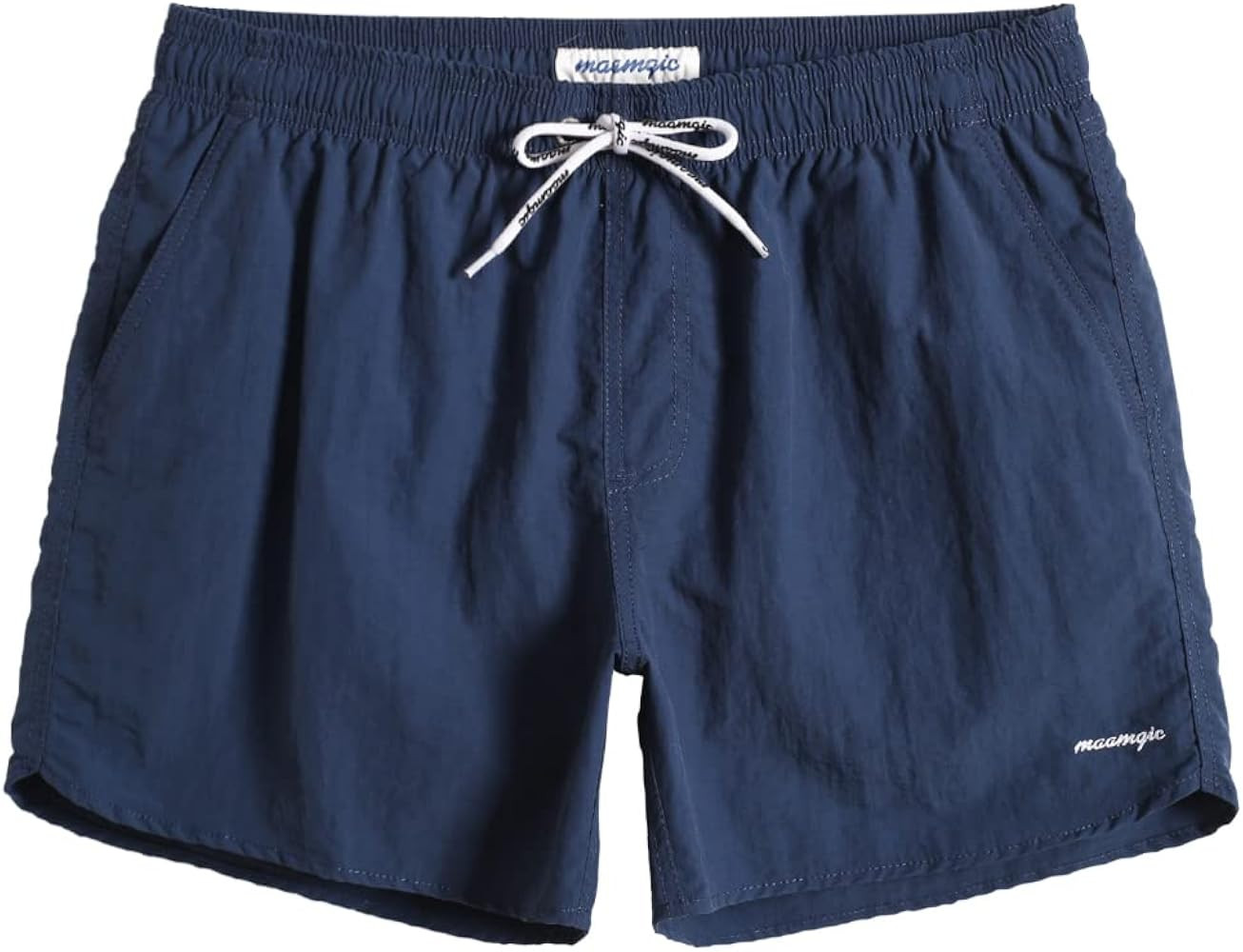 maamgic Mens Swim Trunks 5" with Mesh Lining Quick Dry Bathing Suits for Men Swim Shorts Swimwear | Amazon (US)