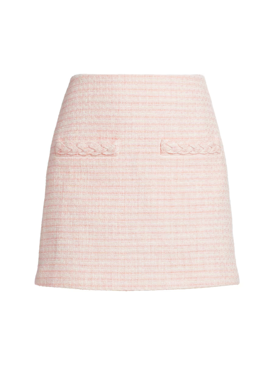 Perry Plaid Tweed Miniskirt | Saks Fifth Avenue