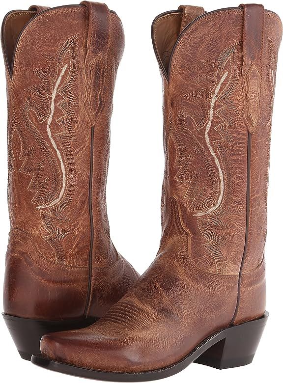 Lucchese Bootmaker Women's Cassidy-tan Mad Dog Goat Riding Boot | Amazon (US)