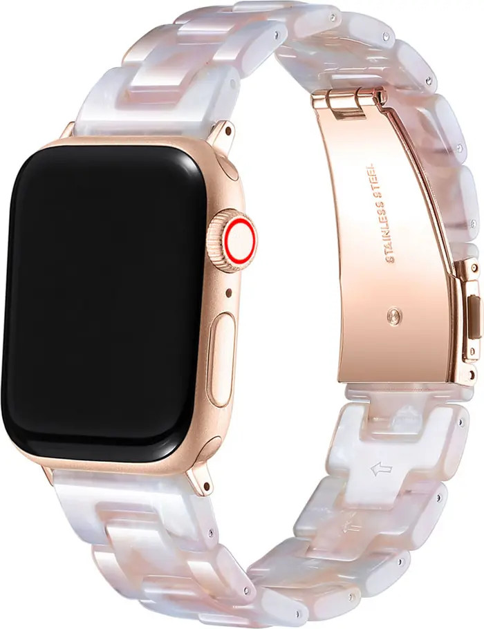 Claire Blush Tortoise 20mm Apple Watch® Bracelet Watchband | Nordstrom