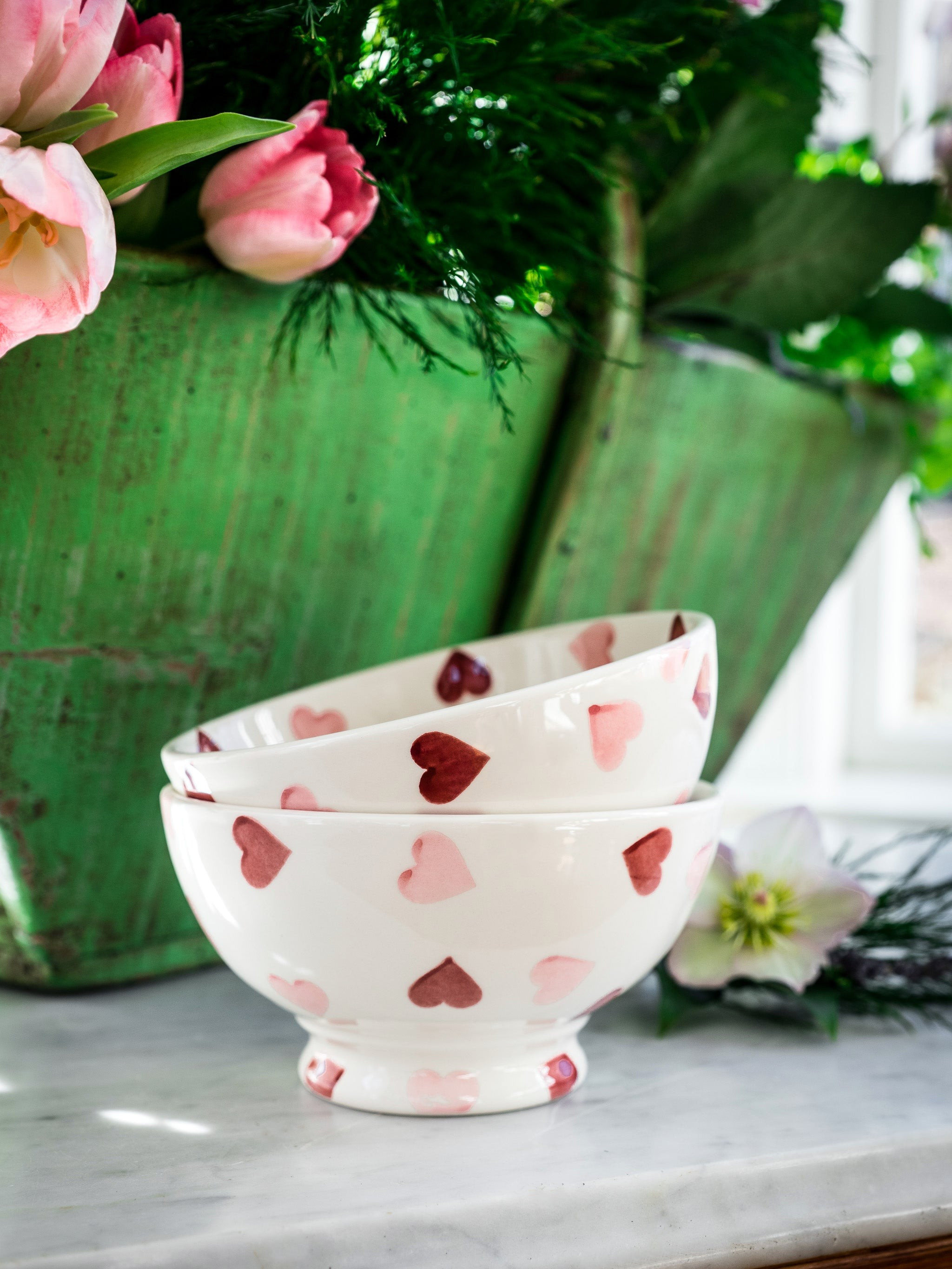 Emma Bridgewater Pink Hearts French Bowl | Weston Table