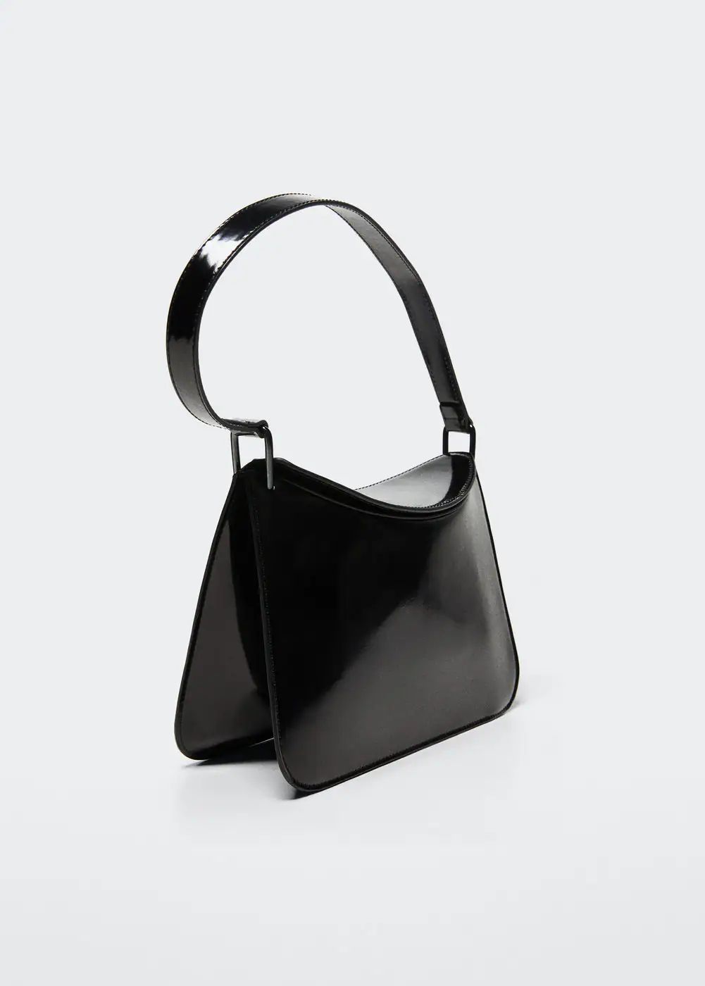Patent leather shoulder bag | MANGO (UK)