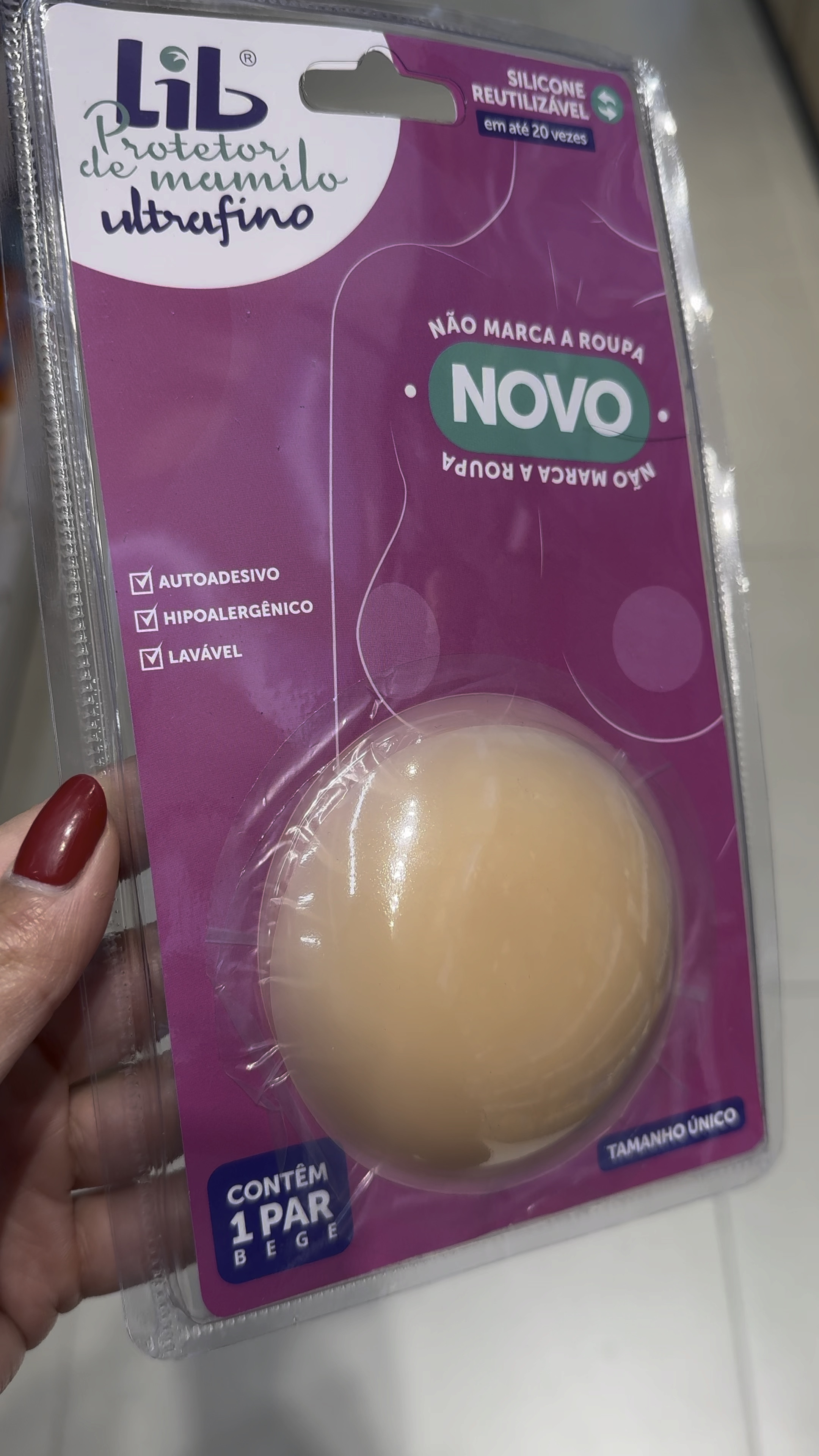 Lib protetor de mamilo reutilizável.
Com ótimo tamanho, se adequa a todos os corpos. 
Pode ser lavado e utilizado quantas vezes necessárias. 

#LTKbrasil #LTKbeauty #LTKwinter