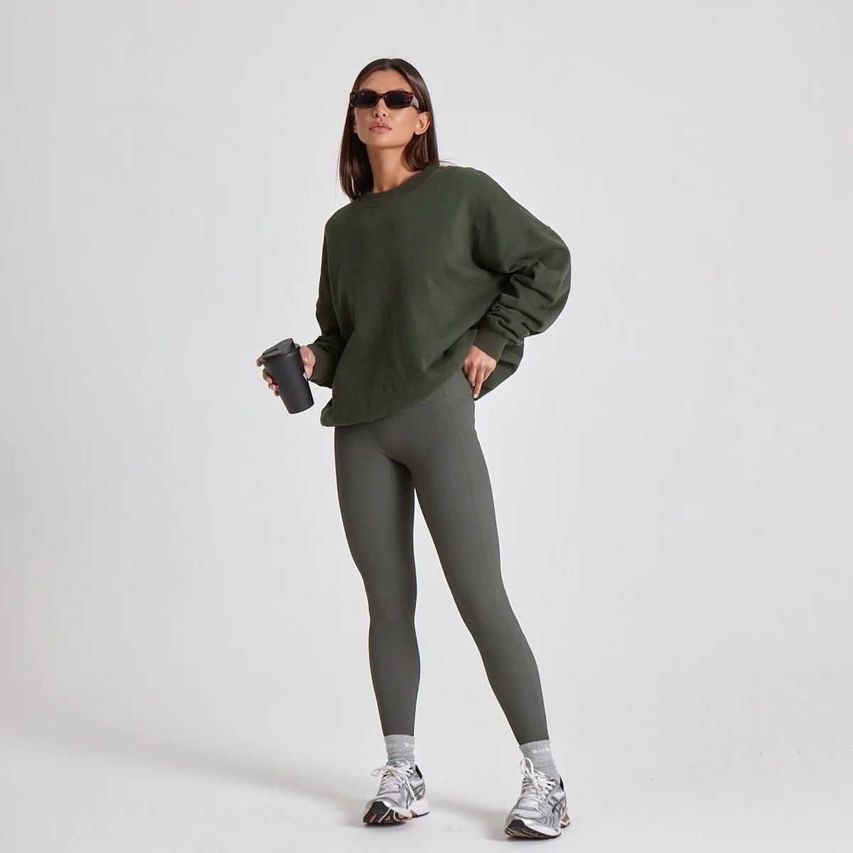 THE ULTIMATE RIBBED LEGGINGS - FOREST GREEN | WAT The Brand