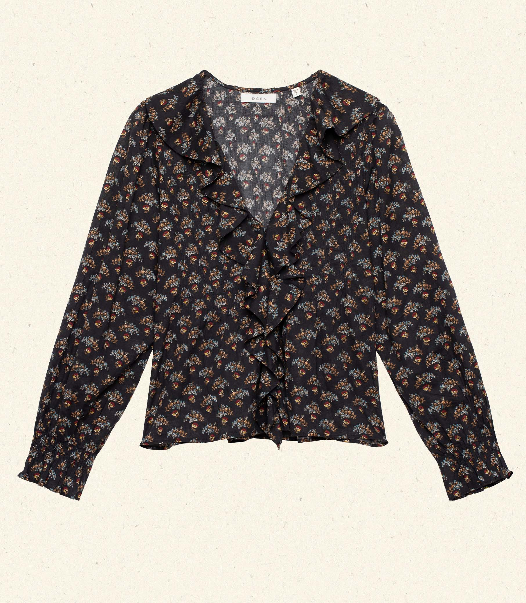 Hardy Top - Delphinium Floral | DÔEN | DOEN