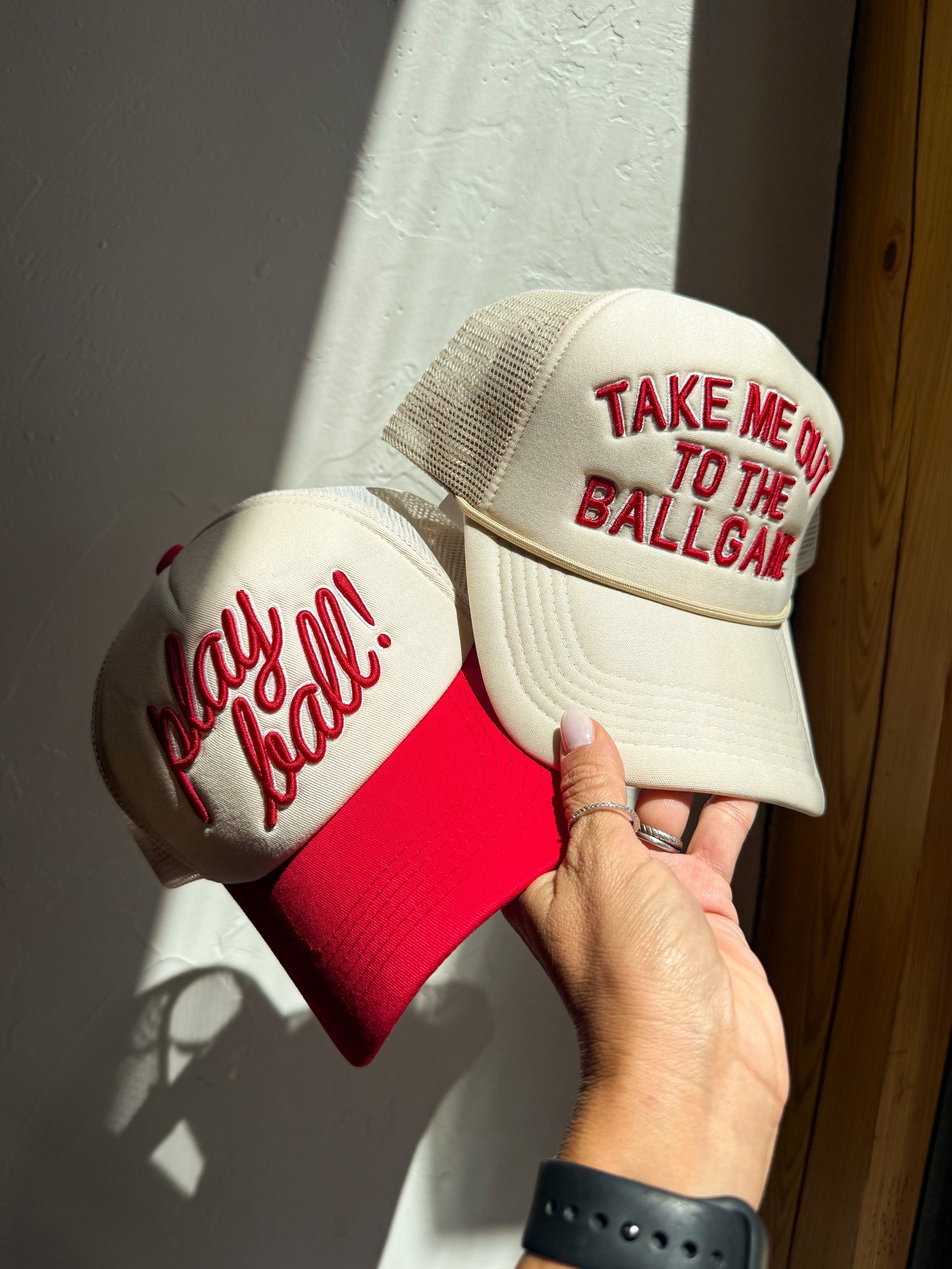 The cutest sports hats for all the sports moms! 
