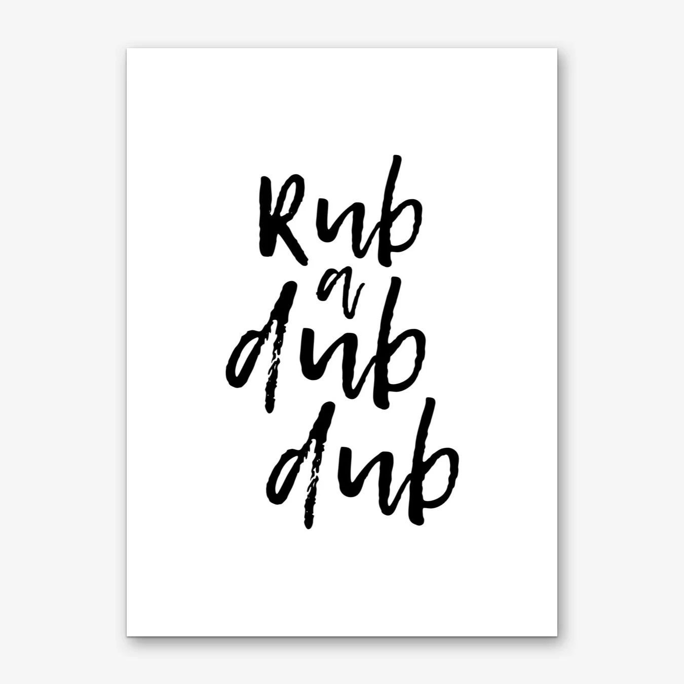 Rub A Dub Dub Art Print | Fy! (UK)