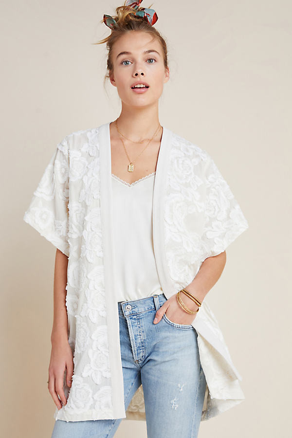 Ramona Lace Kimono By Current Air in Assorted Size ALL | Anthropologie (US)