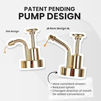 Molimoli Syrup Dispenser for Coffee Bars, Glass Syrup Bottle w. Pump, 16.9 oz 500 ml, Set of 2, G... | Amazon (US)