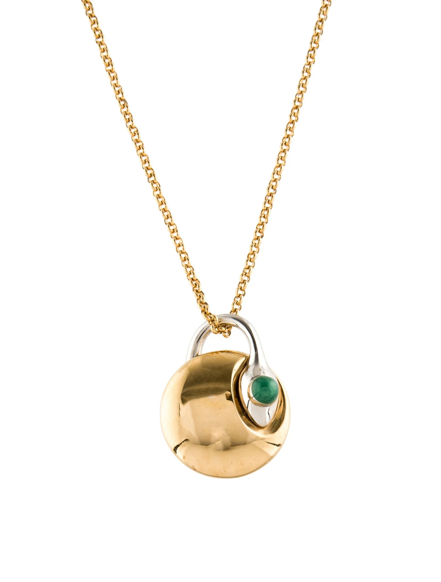 Chloé Resin Snake Pendant Necklace - Green Pendant Necklace, Necklaces - CHL372599 | The RealRea... | The RealReal