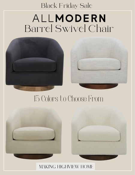The prettiest barrel chair ever!! Multiple color and fabric options to choose from! GET25 save you an additional 25%!

#LTKhome #LTKsalealert #LTKCyberWeek
