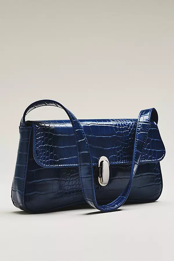 Faux-Leather Croc Purse | Anthropologie (US)