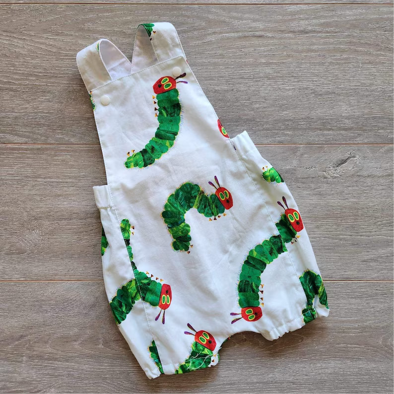 Hungry Caterpillar Romper, Caterpillar Outfit, Colourful Spots Romper, Summer Romper, Overall Rom... | Etsy (US)