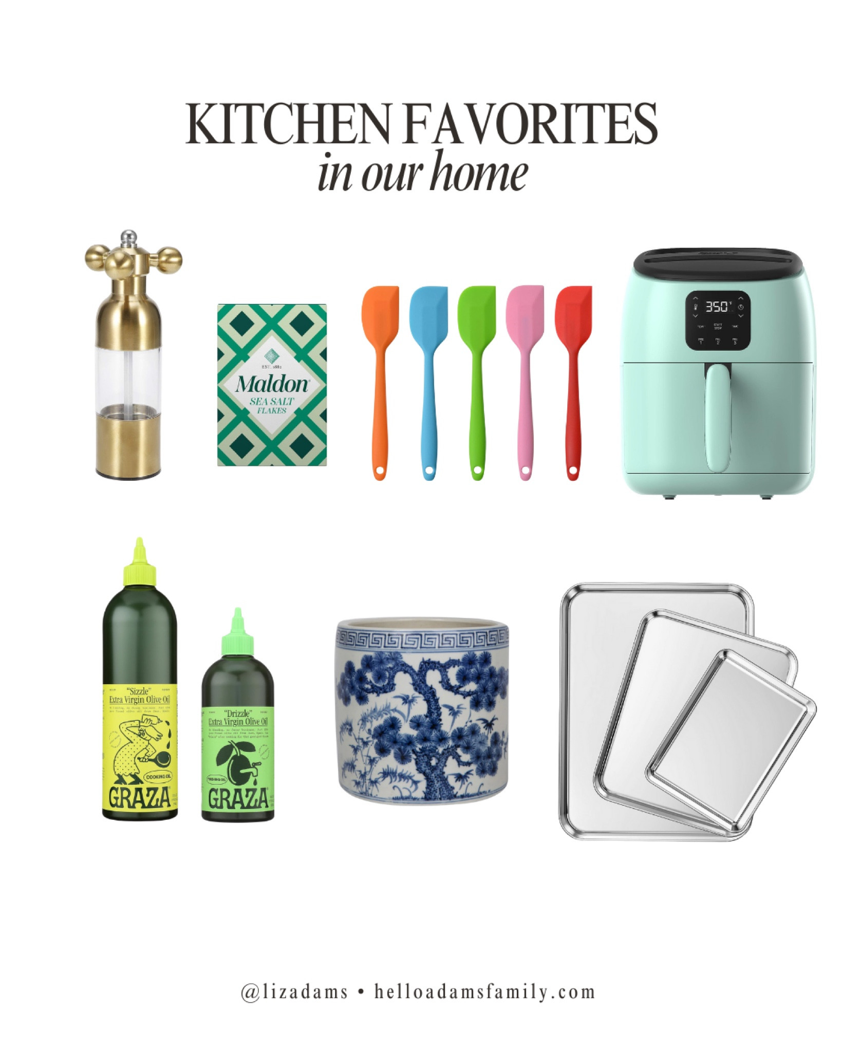 Some kitchen favorites you probably see around our house!