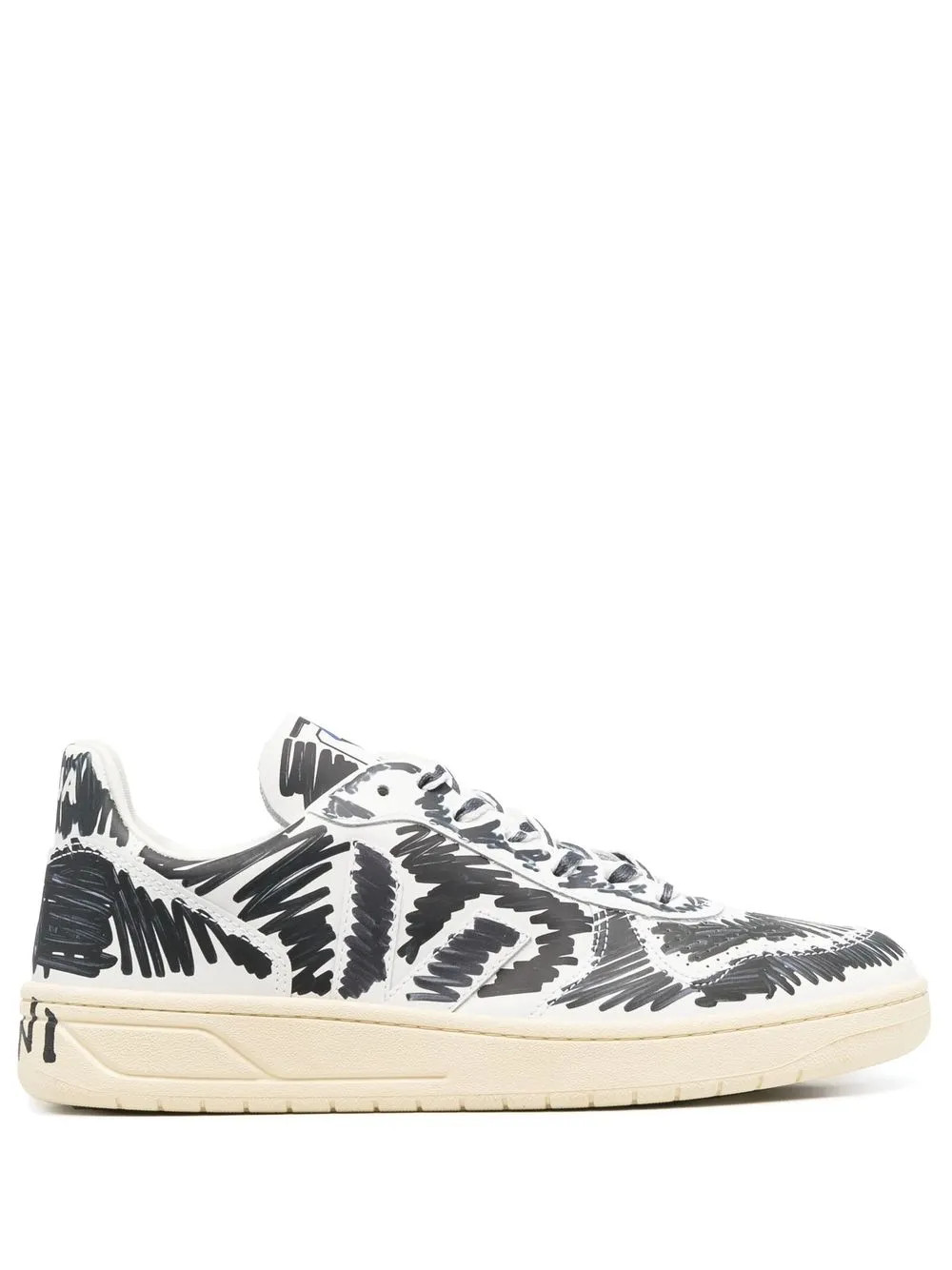 x Veja scribble-print sneakers | Farfetch Global