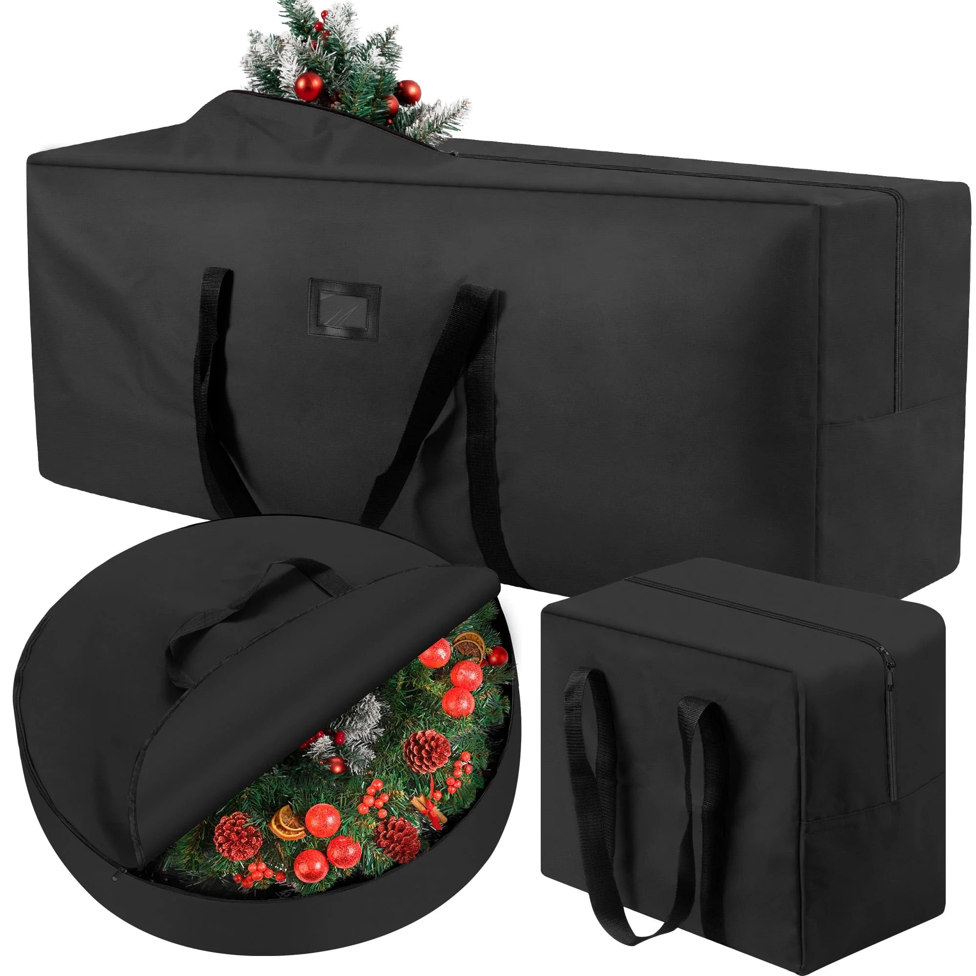IZNEN 3 Pack Large Christmas Tree Storage Bag,Fits UP to 7.5 ft Artificial Trees,Christmas Wreath... | Walmart (US)