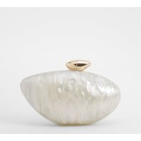 Womens Marbled Acrylic Clutch Bag - Gold - One Size | boohoo (US & Canada)