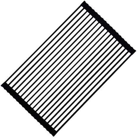 Ahyuan Roll-up Dish Drying Rack Over The Sink Multipurpose Cubic Silicone Wrapped Metal Steel Square | Amazon (US)