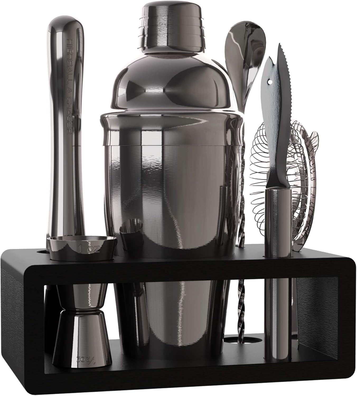 Highball & Chaser Cocktail Shaker Set: Bartender Kit for Home Bar Mixology Cocktail Bar Set Plus ... | Amazon (US)