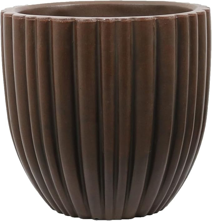 ECOBO 21.7 inches Eco-Freindly Round Pot Planter, Onda Indoor/Outdoor use, Durable, Versatile & L... | Amazon (US)