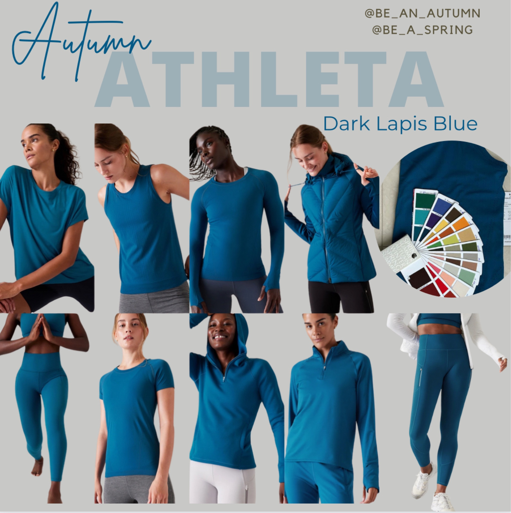 Athleta Dark Lapis Blue is verified Autumn

#trueautumn #darkautumn

Closest to marine navy
#hocautumn#LTKsalealert #LTKfitness

#LTKSeasonal