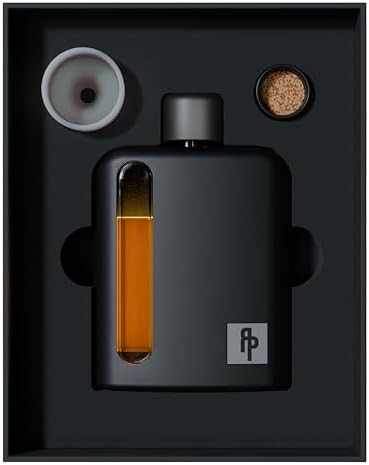 Ragproper Glass Hip Flask for Men – Modern Whiskey & Liquor Pocket Flask with Cork & Silicone L... | Amazon (US)