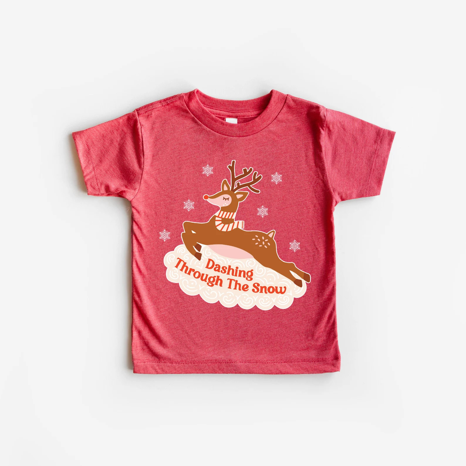 Dashing Through the Snow Reindeer Toddler Christmas Shirt, Kids Christmas Shirt, Santa Shirt, Win... | Etsy (US)