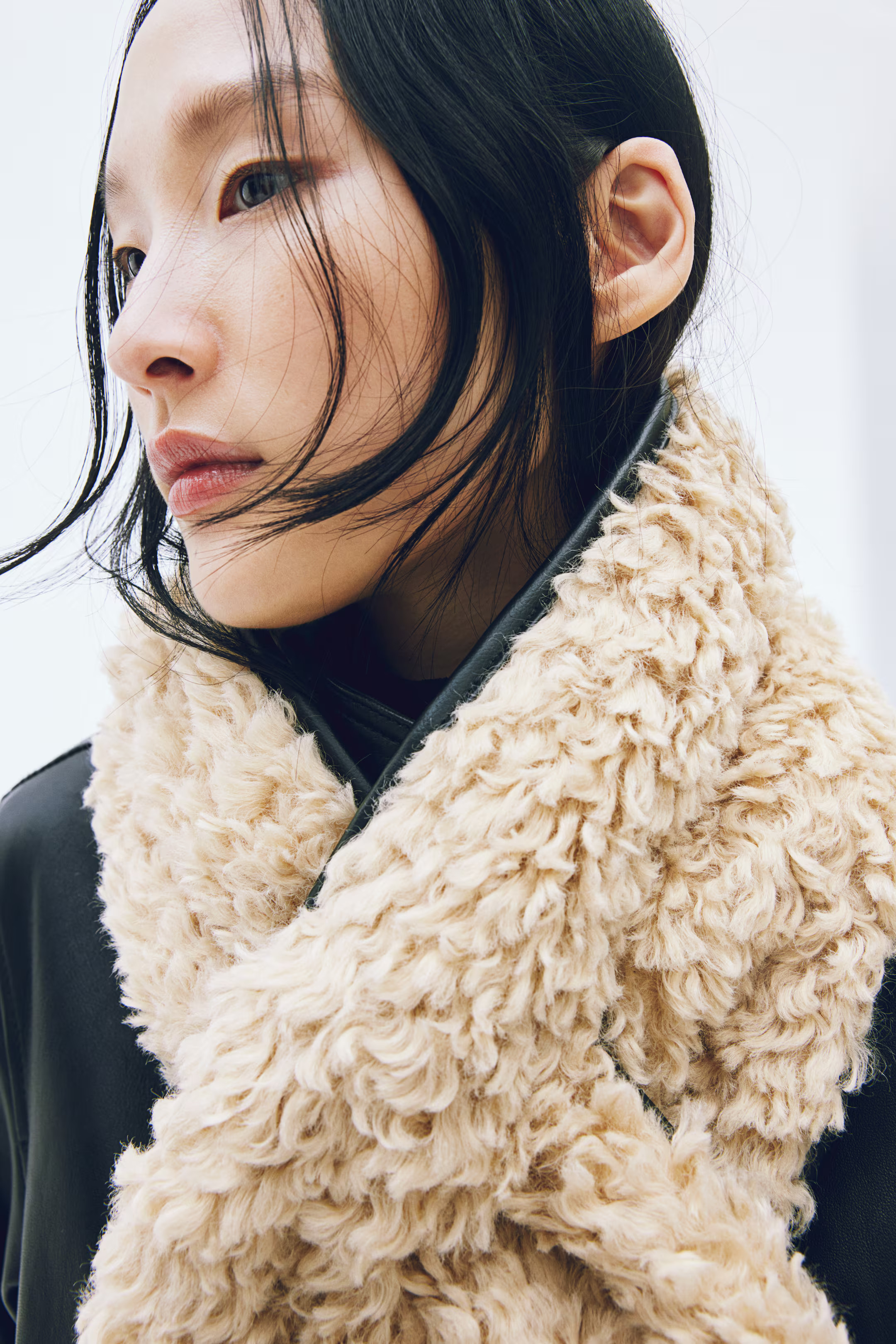 Flauschiger Schal - Dunkelbraun - Ladies | H&M AT | H&M (DE, AT, CH, NL, FI)