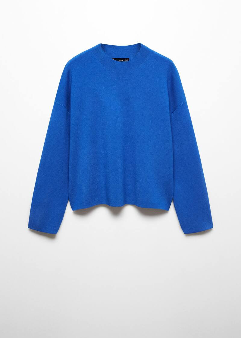 Gebreide trui met trechterhals -  Dames | Mango Nederland | MANGO (NL)