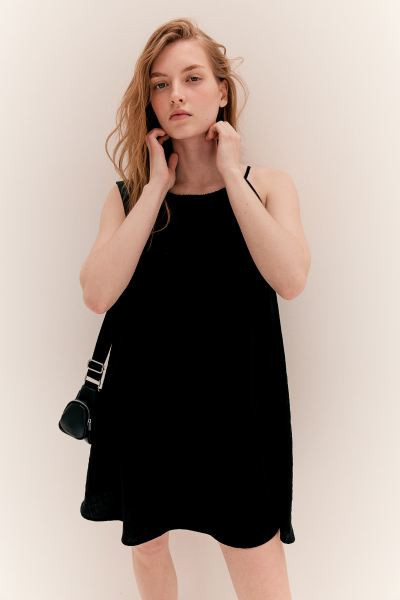 A-line Casual Dress - Black - Ladies | H&M US | H&M (US + CA)