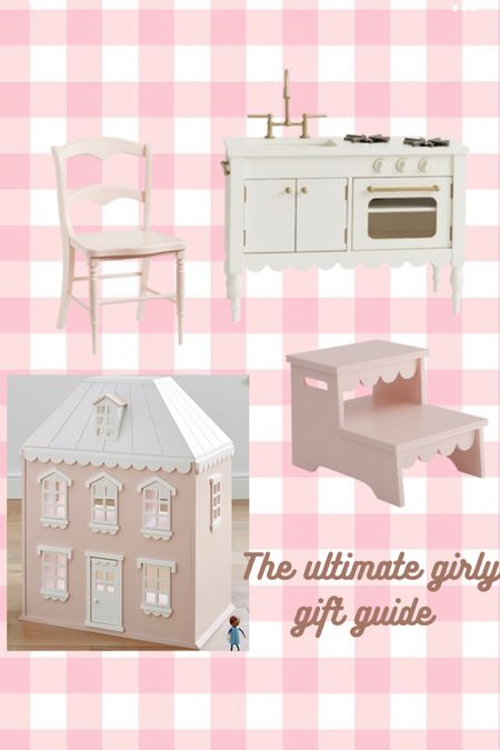 The ultimate girly gift guide the sweetest scallops play kitchen, toddler stool, doll house pink kids chairs Christmas present birthday ideas holiday must haves

#LTKGiftGuide 

#LTKGiftGuide #LTKHoliday #LTKkids