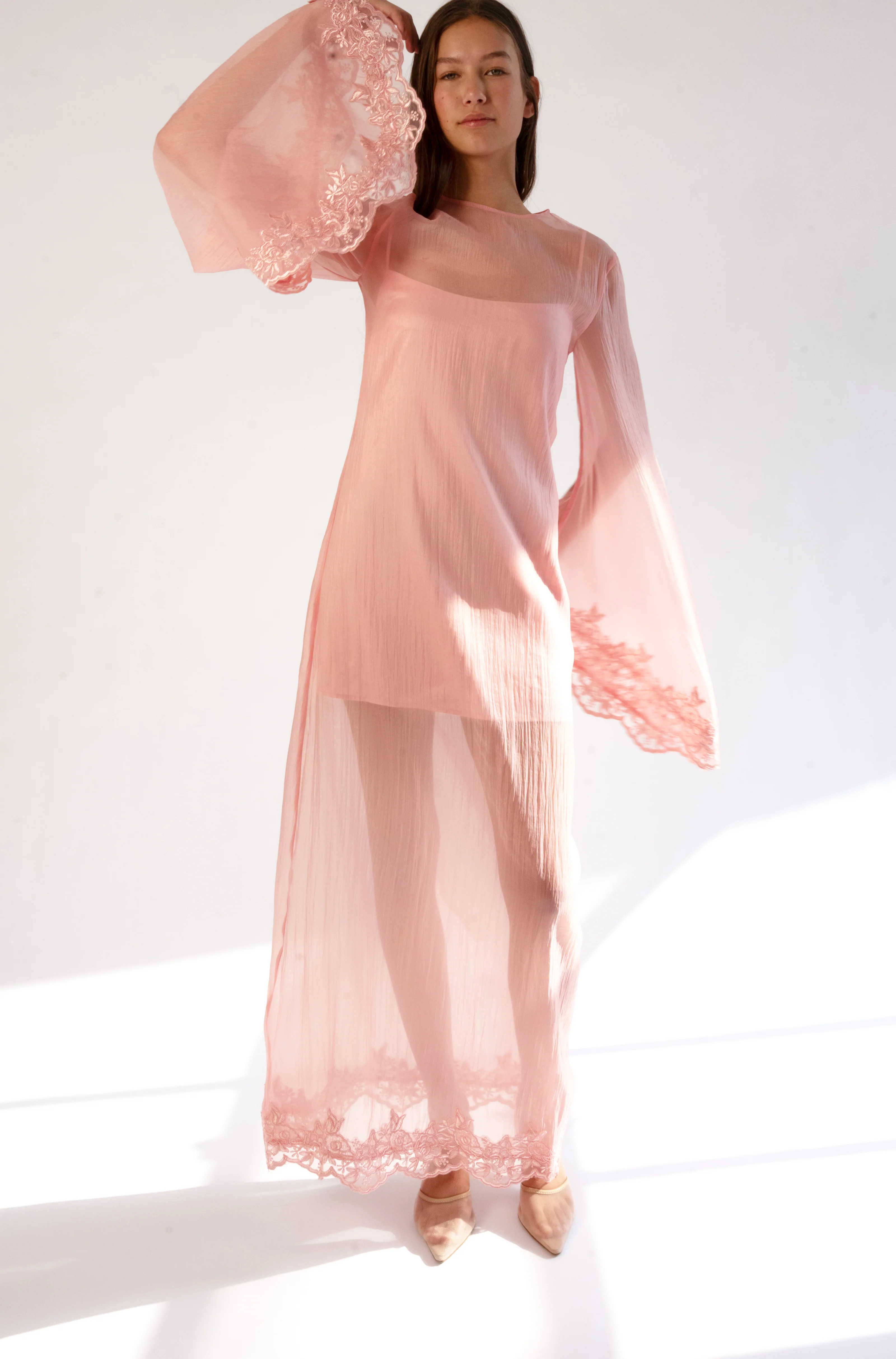 Elowen Organza Dress | Yellow The Label