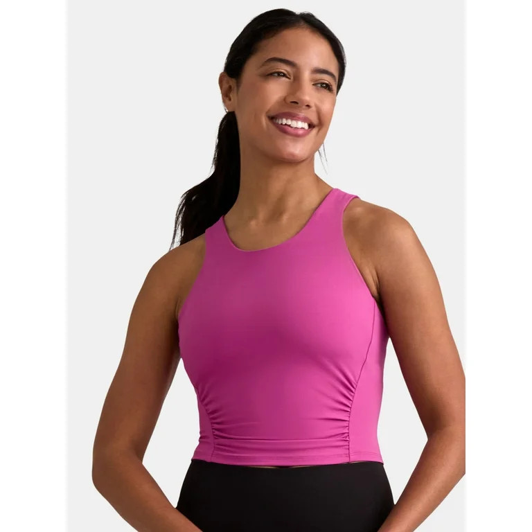 Avia Women's SoftSculpt Ruched Sports Bra, Sizes XS-XXXL - Walmart.com | Walmart (US)