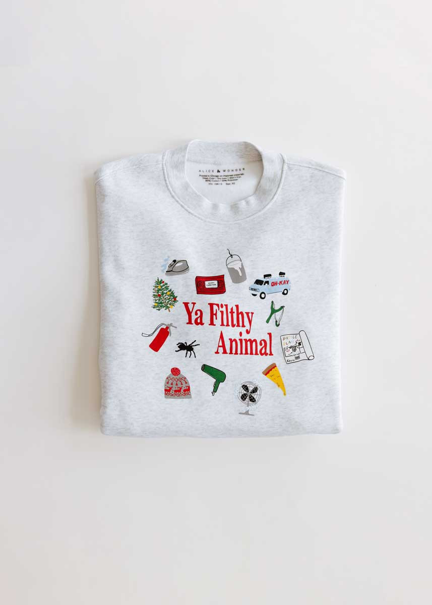 Ya Filthy Animal Icons Sweatshirt | Alice & Wonder