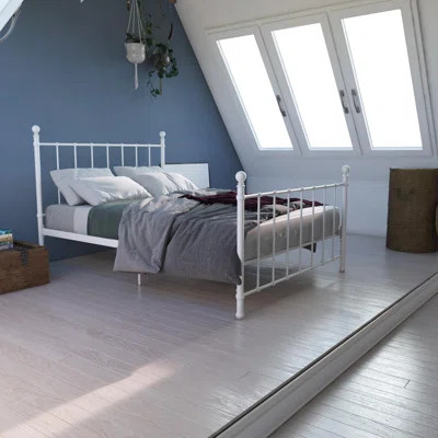 Eleanore Full/Double Low Profile Platform Bed August Grove Color: White | Wayfair North America