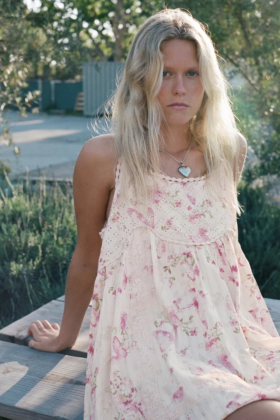 Kimchi Blue Lucky In Lace Tie-Back Babydoll Mini Dress | Urban Outfitters (US and RoW)