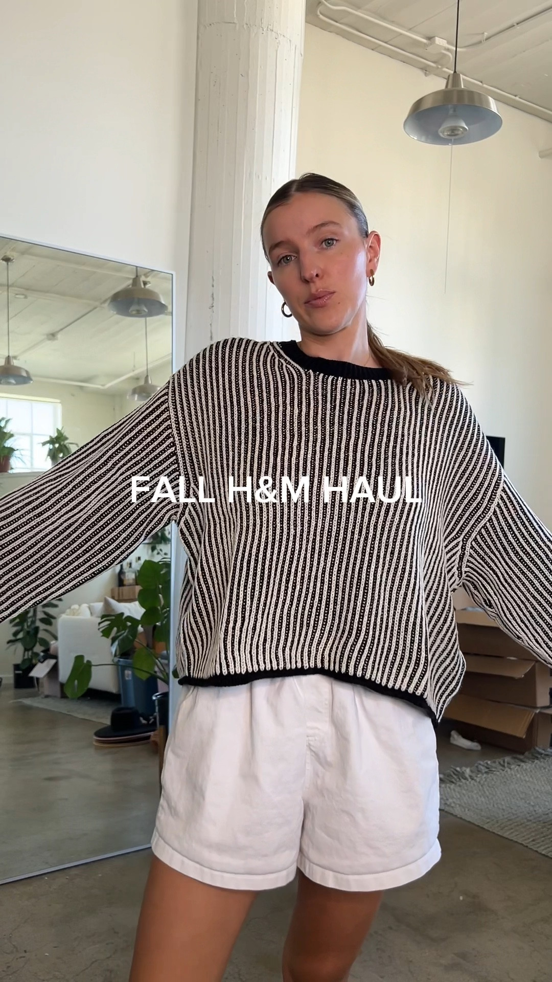 Stripe sweater: large
Cargo jacket: medium 
Beige sweater: large 
Bomber jacket: large

Fall H&M haul, fall wardrobe essential, H&M basics, sweaters for fall, jackets for fall