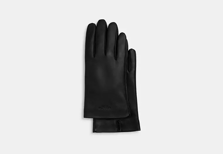 Leather Tech Gloves | Coach Outlet CA