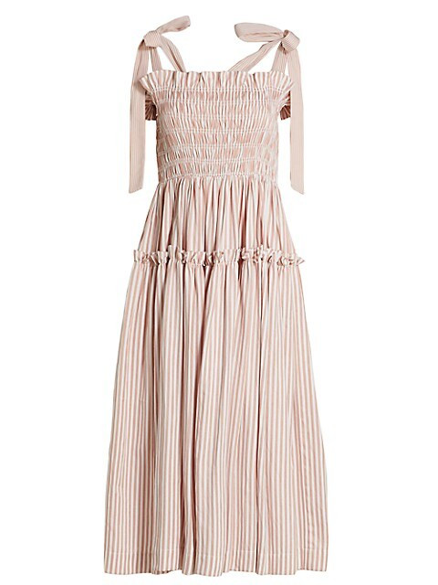 Ida Tiered Smocked Midi-Dress | Saks Fifth Avenue
