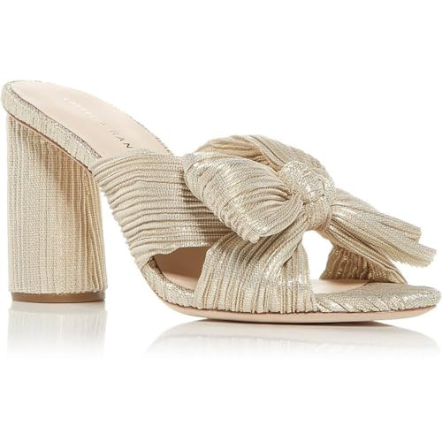 Platinum Pleated Bow Heel by Loeffler Randall | Amazon (US)