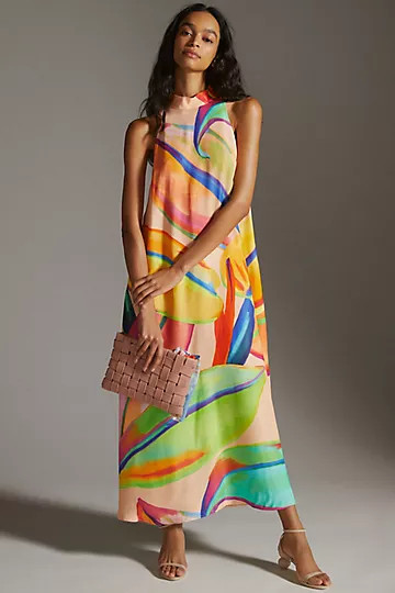 Farm Rio Halter Maxi Dress | Anthropologie (US)