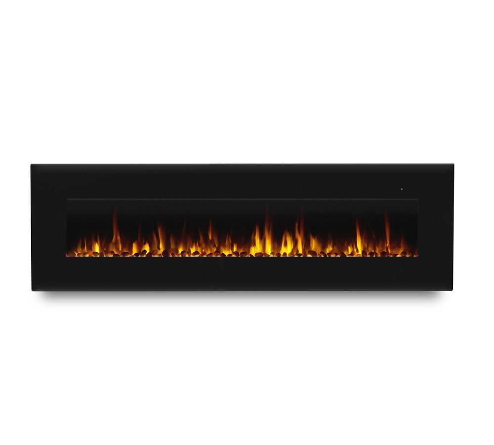Real Flame® 72" Corretto Electric Fireplace, Black | Pottery Barn (US)